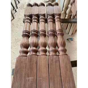 不包邮巴西花梨小柱白茬19号普通花型实木楼梯立柱扶手阳台护栏等