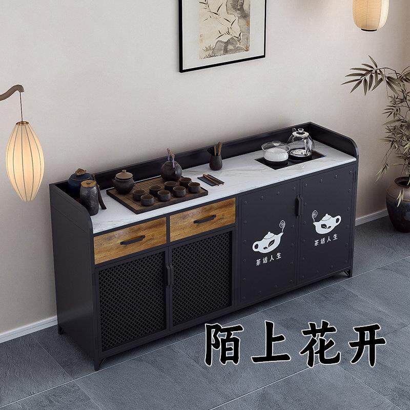 烧茶柜茶吧机置物柜一体靠墙商用水吧台办公室一体柜茶水间泡茶柜
