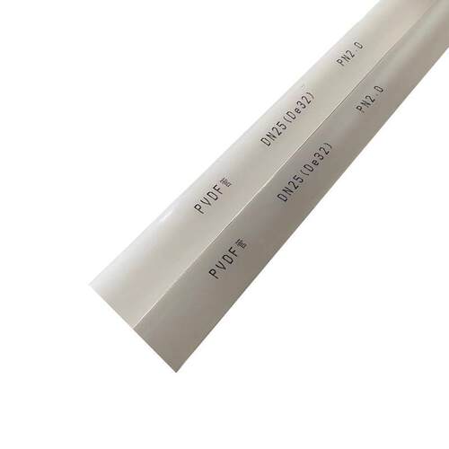 白色透明PVDF管道DN25化工防腐管道耐用加厚塑料管厂家规格齐全