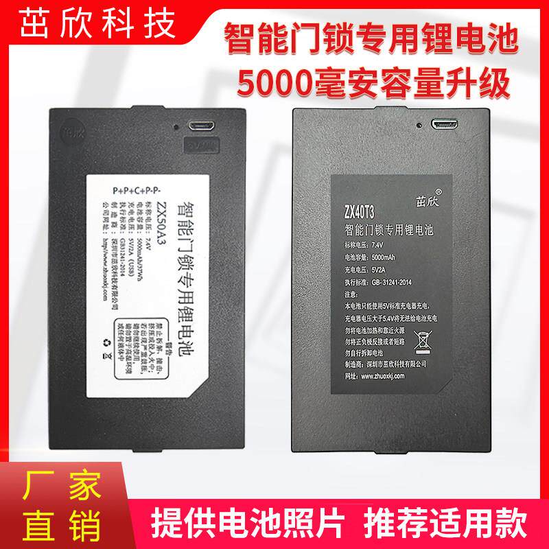 智能锁锂电池指纹锁锂电池通用P-P-C+P+P+ZNS-09H TZ68ATZ68B专用