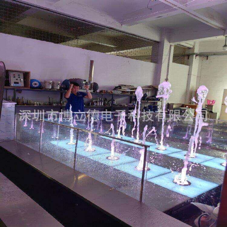 互动设备跳泉珍珠跳跳泉感应波光泉游乐项目脚踏喷泉不锈钢感应