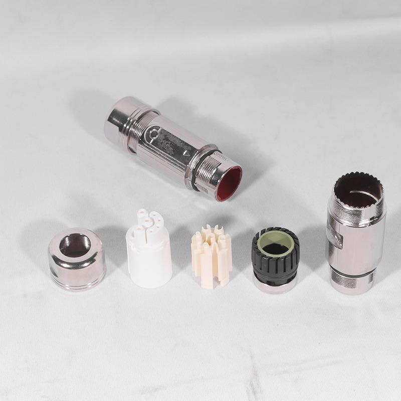 茵特康8芯连接器M23动力航空连接器M923高负载电流插头连接器防水