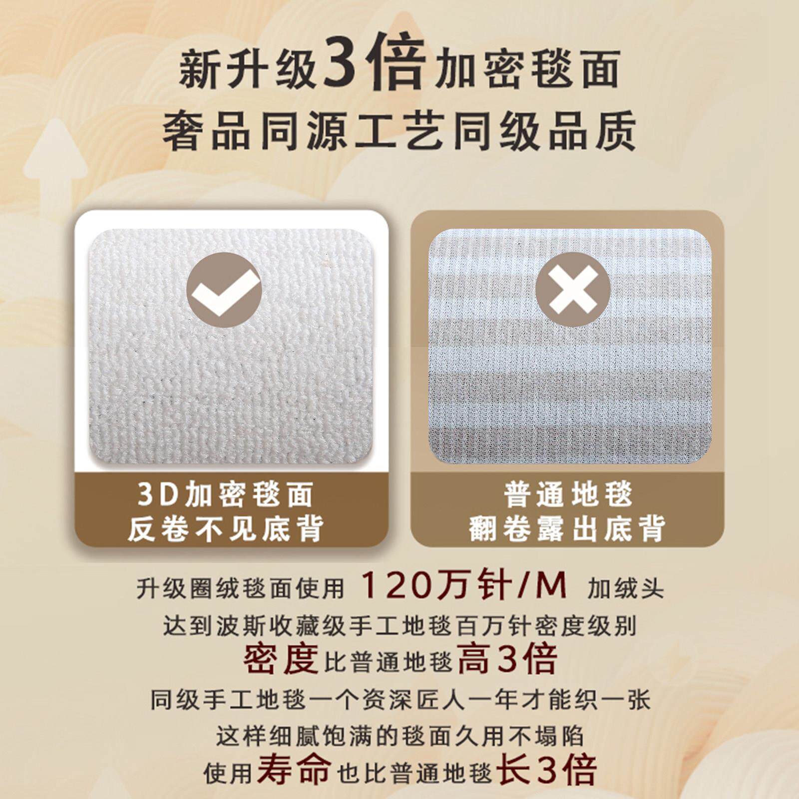 新中式圆形卧室地毯中国风竹子休闲区防水免打理脚垫书房转椅地垫