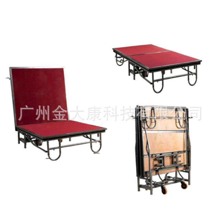 活动舞台折叠舞台板拼装婚庆移动舞台酒店t台升降钢铁舞台架子