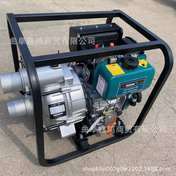 便捷框车架款3-8寸自吸泵SYP柴油轮汛推水泵四城市排水防抽水泵