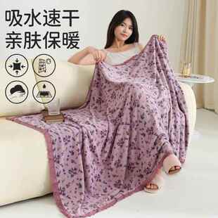 毛巾浴巾三件套女2025新款比全棉纯棉吸水速干家用大人高级裹巾男