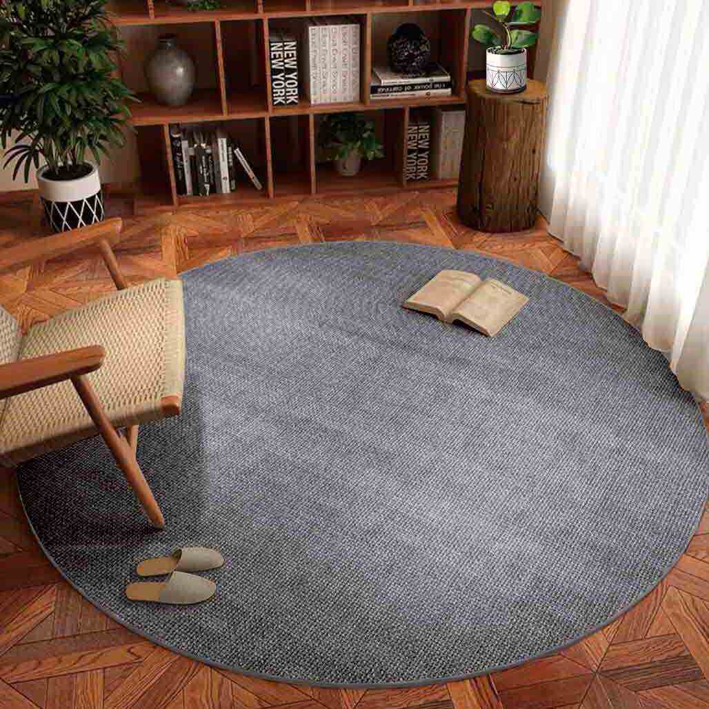 亚麻编织圆形地毯电脑椅地垫客厅沙发转椅垫子家用吊篮书房摇椅垫,居家布艺,地毯,淘宝优惠券,粉丝福利购,淘宝优惠卷
