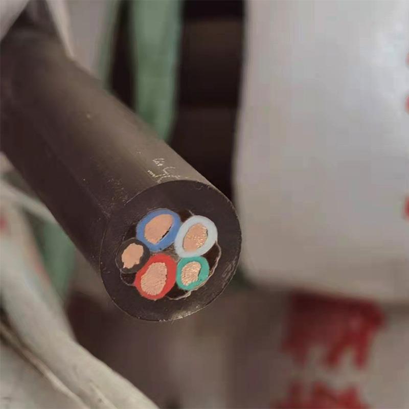 铜芯电缆线户外架空耐磨护套线橡胶软电缆线3芯国标3+1芯 3+2芯