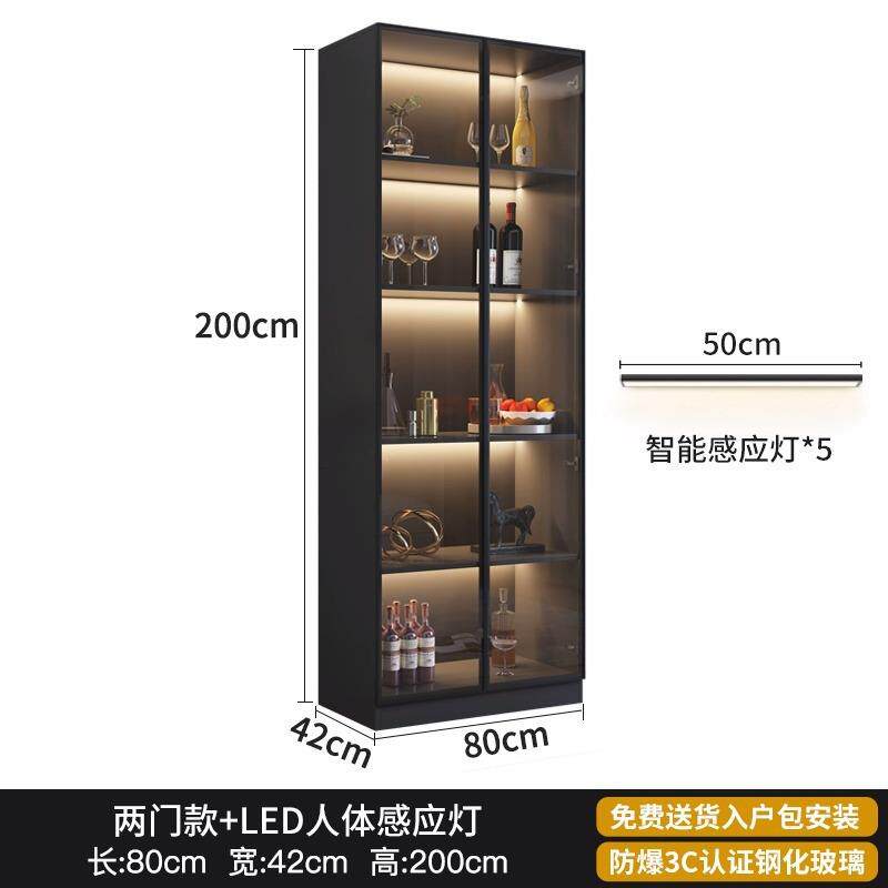 酒柜柜展示家用无品牌/玻璃酒柜客厅靠墙物架款柜子新柜轻置奢储