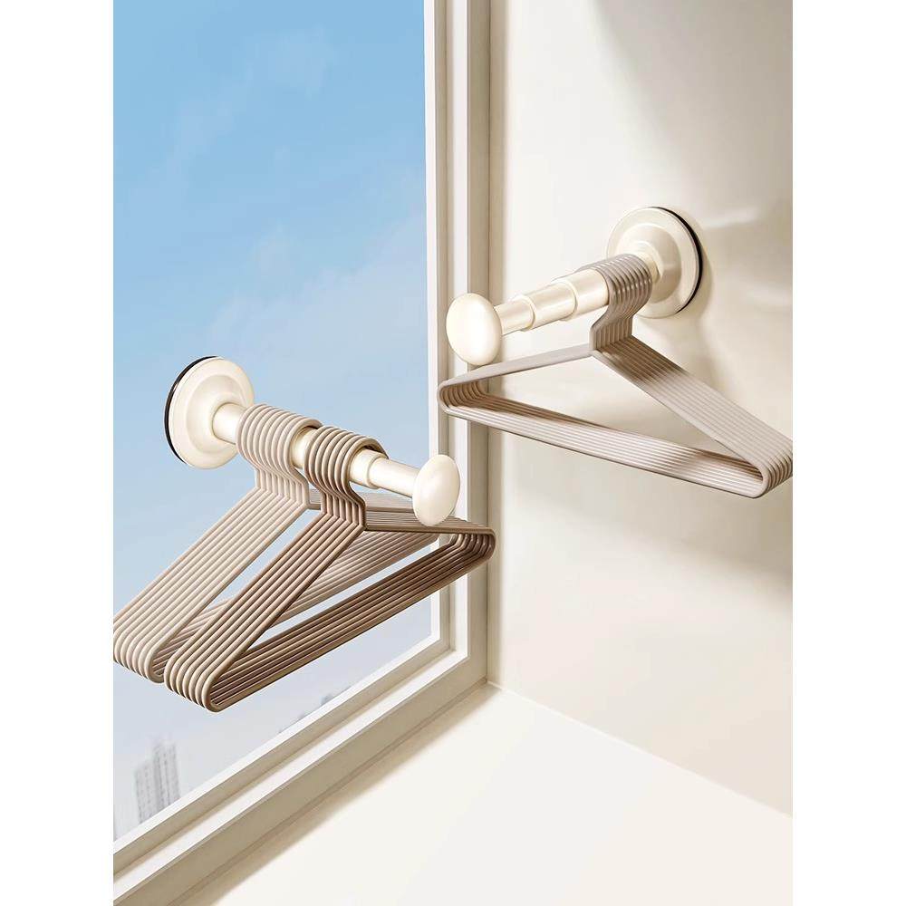 还在这样放衣架？吸盘衣架收纳神器多功能伸缩免打孔浴缸置物架,家庭/个人清洁工具,浴缸置物架,淘宝优惠券,粉丝福利购,淘宝优惠卷