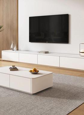 dpp奶油几风白色现简约家用电视柜实木落NCH地客款茶电代视柜组合