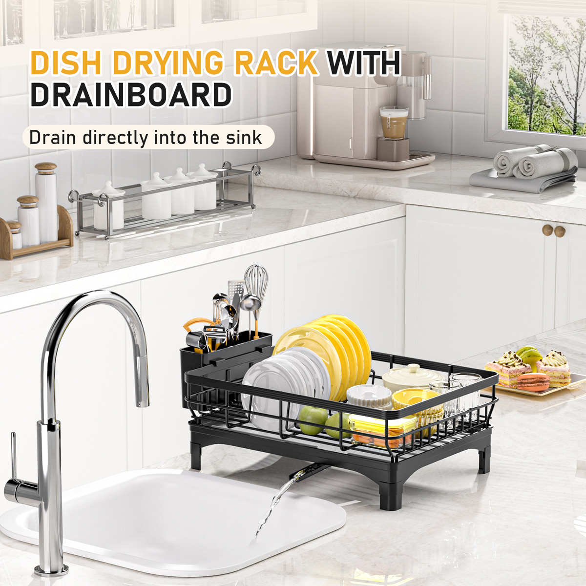 厨房沥水碗架台面碗碟盘筷厨房用品餐具储物厨房收纳置物架