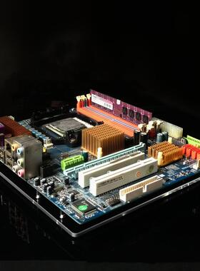 电脑机箱透明亚克力单板电脑主板DIY改装支架ITX E M-ATX板型机架