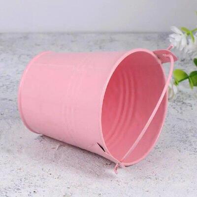 20pcs Small Buckets Metal Tin Planters Flower Pot Mini