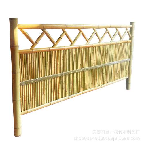 别墅庭院竹围墙菜园花园竹门竹篱笆栅栏户外田园简约式中式竹篱笆