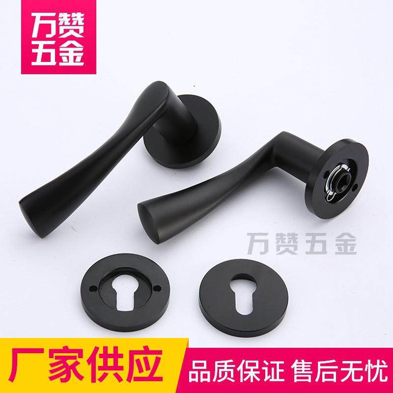 简约室内门把手门锁家用实木静音门锁现代金属门锁直