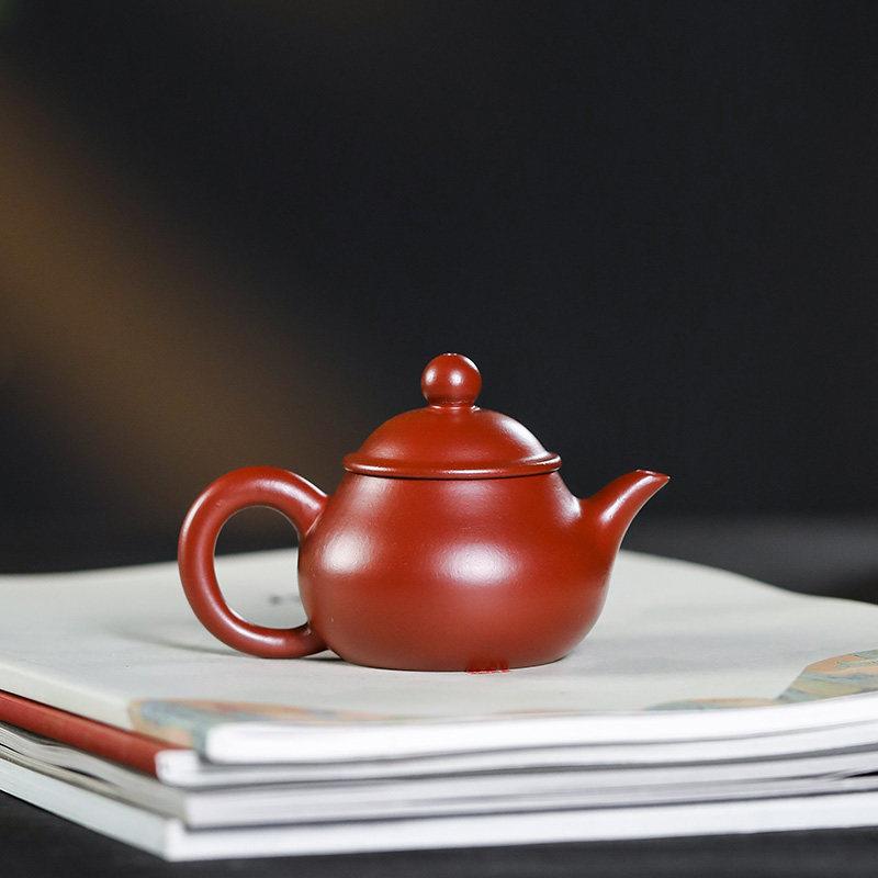 兴原矿大OHY紫砂 手工茶具 红袍潘壶10宜0毫升大球茶孔迷你小壶具