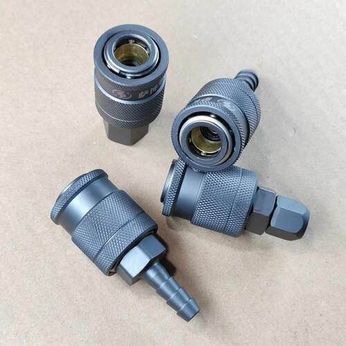 碳钢气管快速接头C式自锁空压机小风炮气泵接头气动工具气软管头