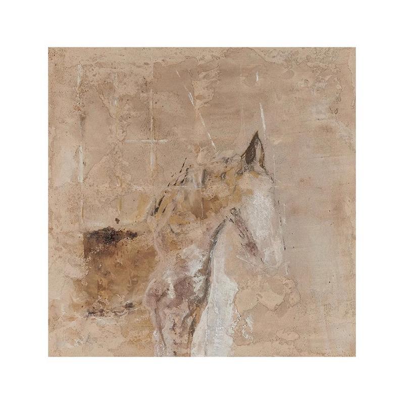 中古风手绘油画客沙发背景墙装饰画餐边柜餐厅玄关侘寂风抽象挂画