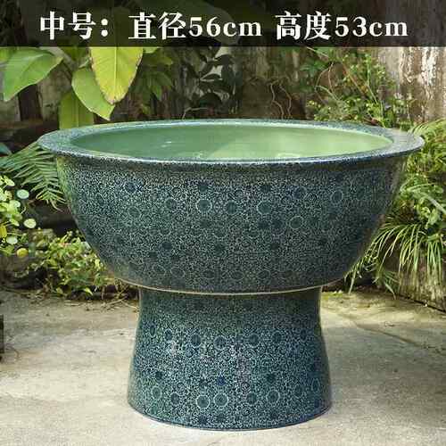 新款景德号花镇陶鱼缸落地荷瓷缸碗莲缸特大乌龟缸睡莲大水缸庭院