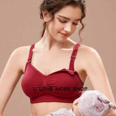 Wirefree Nursing Clothing Cotton Breastfeeding Bra for Pregn