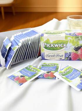 荷兰进口pickwick森林水果茶（黑莓蓝莓覆盆子草莓）红茶20小包