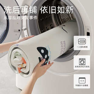 复古可机洗卧室免洗可擦家用沙发茶几地垫 可拆洗地毯客厅2025新款