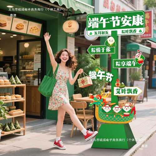 py幼儿园端午六一儿童节活动场景布置氛围教室装饰挂布拍照立牌板