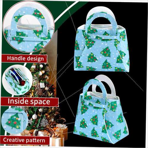 Felt Christmas tote bag decorations Candy bag Gift bag礼物袋