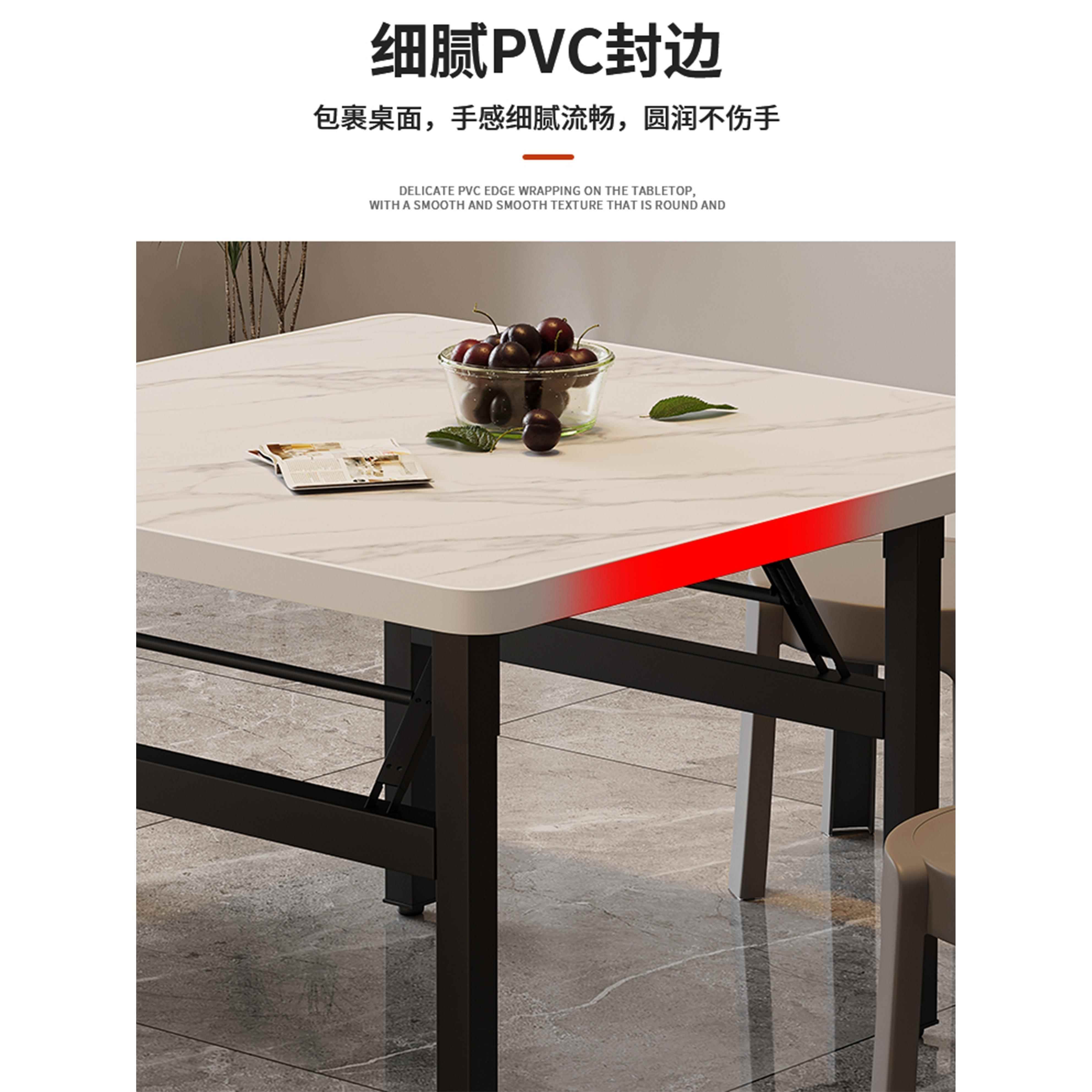 矮摆摊折叠桌80x80折小叠方桌家用租屋吃饭桌出子户外桌摆JZM7744