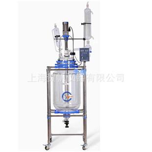 双层玻璃反应釜 10L玻璃反应釜厂家