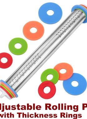 Adjustable Rolling Pin Thickness Rings Dough Roller Pins