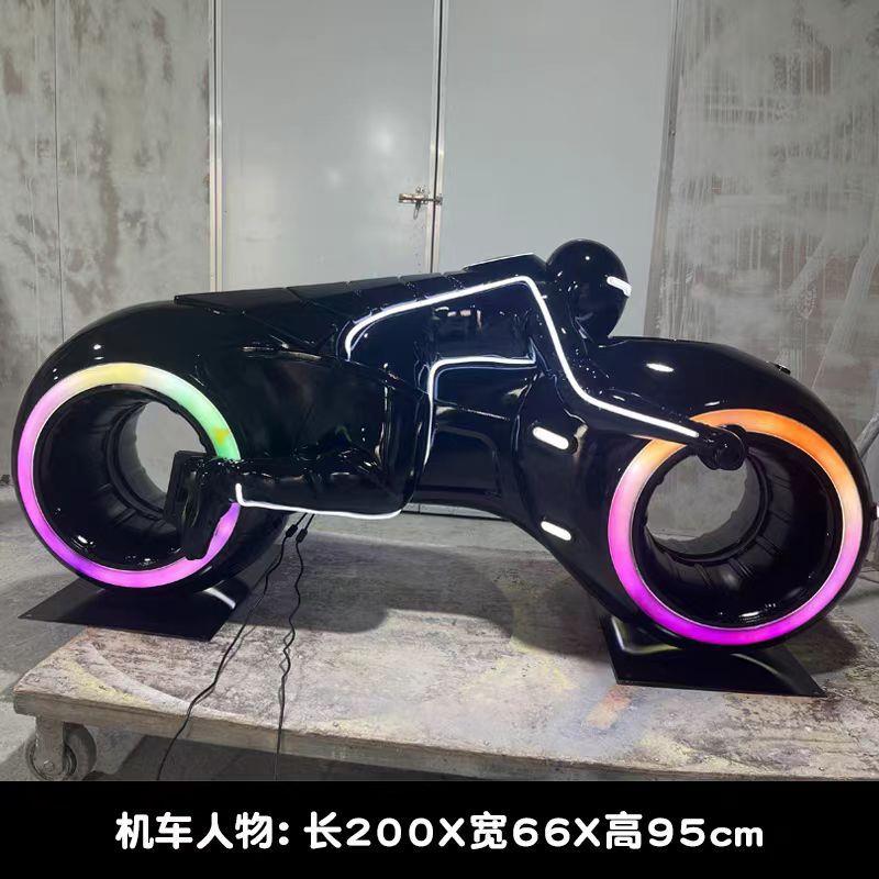 新款高端大气电竞游戏厅摆件超酷造型树脂落地灯别墅电竞房装饰灯