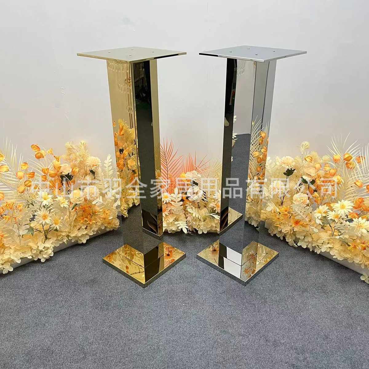 婚庆道具不锈钢路引花架婚礼堂酒店餐桌场地布置道具装饰花架