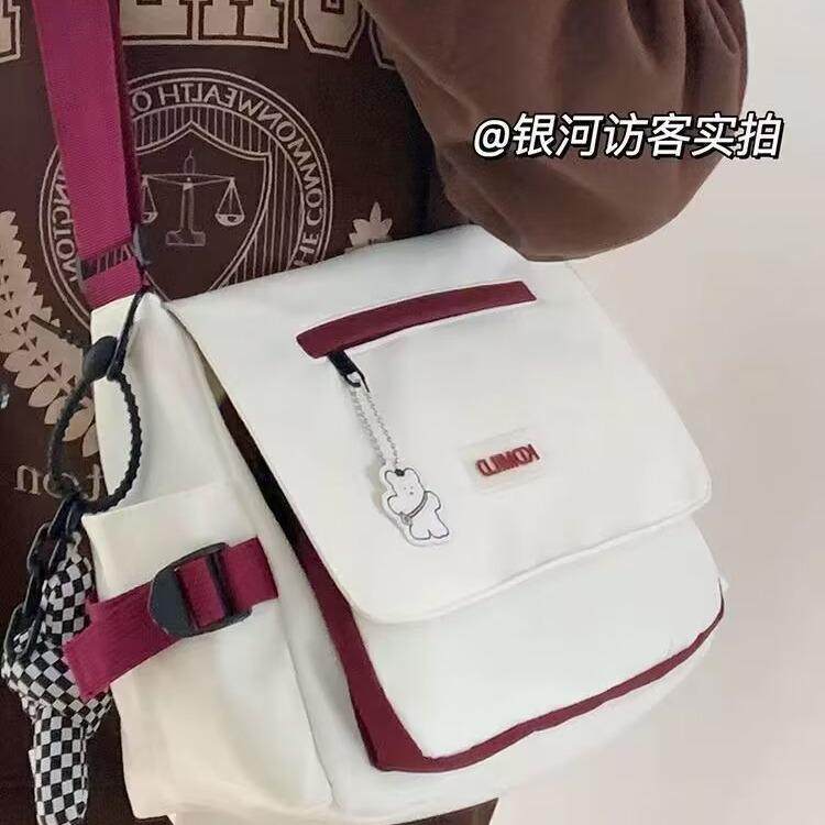 ins单肩包尼龙布工装通用款女包