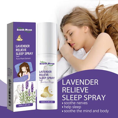 South Moon Lavender Sleep Spray, designed to improve sleep,