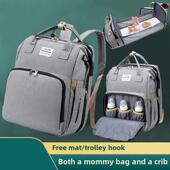 mom& 39;s backpack cribs bag portable 多功能母婴包 baby