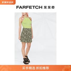 Ganni女士花卉印花高腰短裤FARFETCH发发奇