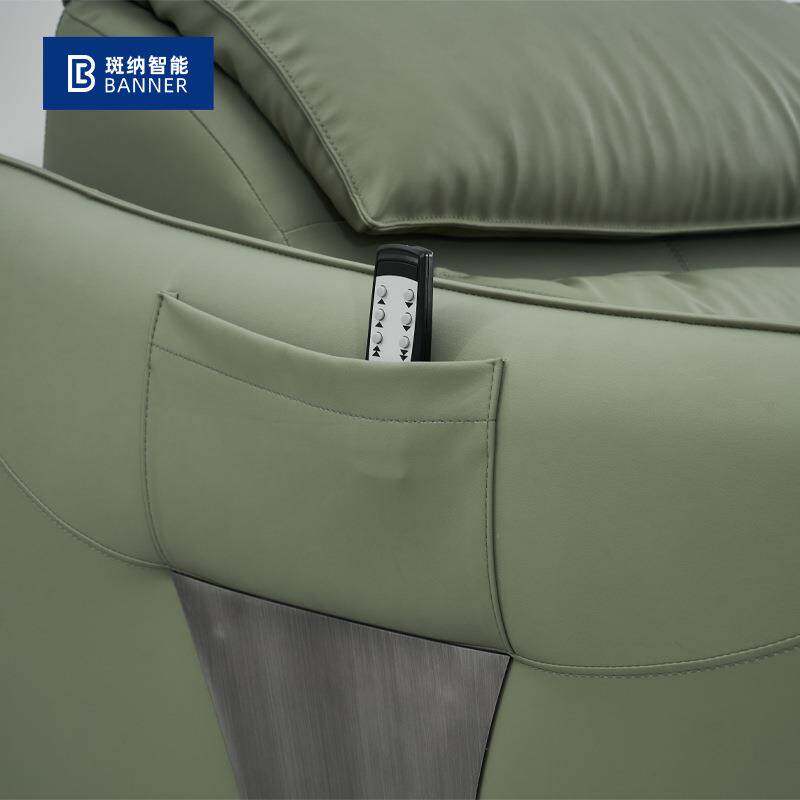 现代简约双人科技布电动沙发床小户型公寓伸缩功能沙发床两用