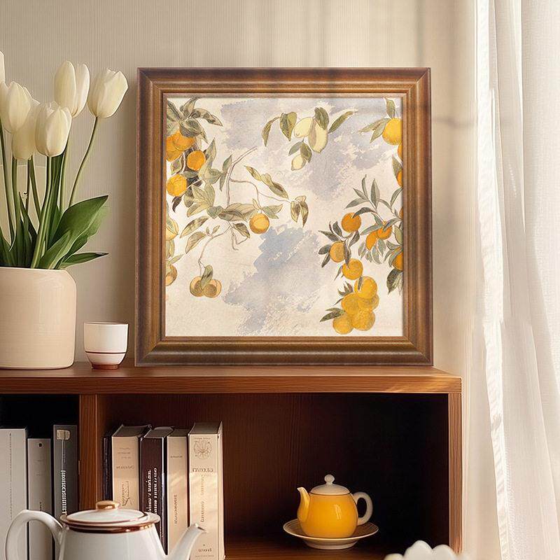 新款直销法式中古风客厅装饰画复古卧室餐厅玄关斗柜上挂画寓意好