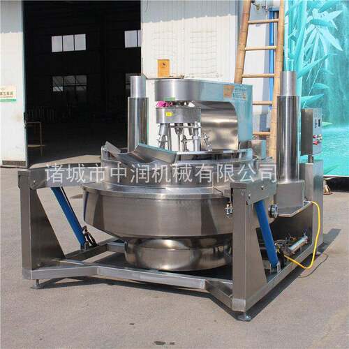 大型复合酱料调味酱料搅拌炒制机器设备麻辣烫底料炒制机器
