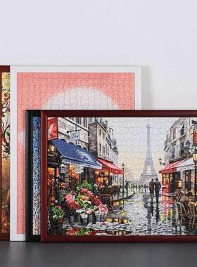 Solid wood puzzle e 500 1000 pieces picture fram相框/画框