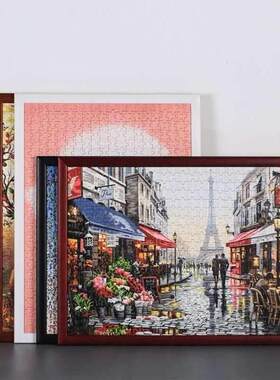 Solid wood puzzle e 500 1000 pieces picture fram相框/画框