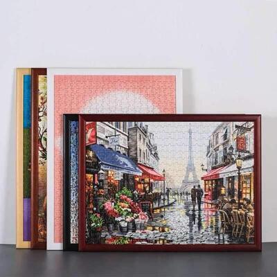 Solid wood puzzle e 500 1000 pieces picture fram相框/画框