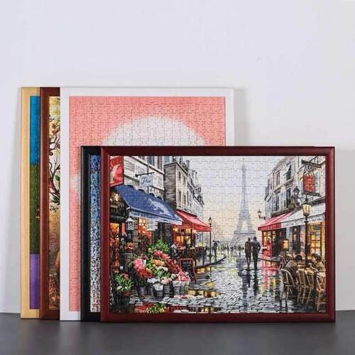 Solid wood puzzle e 500 1000 pieces picture fram相框/画框