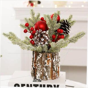 simulation mini Christmas decoration 25cm tree flocking