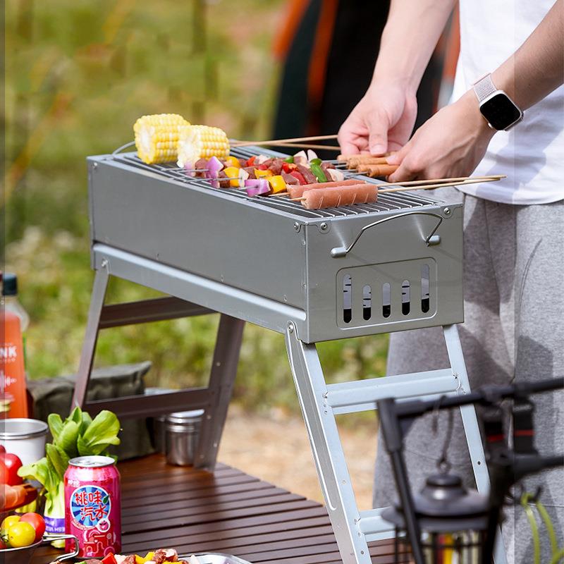上林方烧烤YL家用号烧烤架户外大碳烤炉叠全套烧烤折用具商用大炉