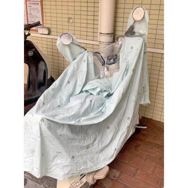 【高颜值雨衣】质量好的电动车防晒防雨罩雨衣二合一体女加厚加大