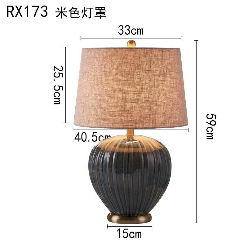 正品新中式轻现奢华北欧台简灯卧室床灯柜美式欧式温馨约代客厅装