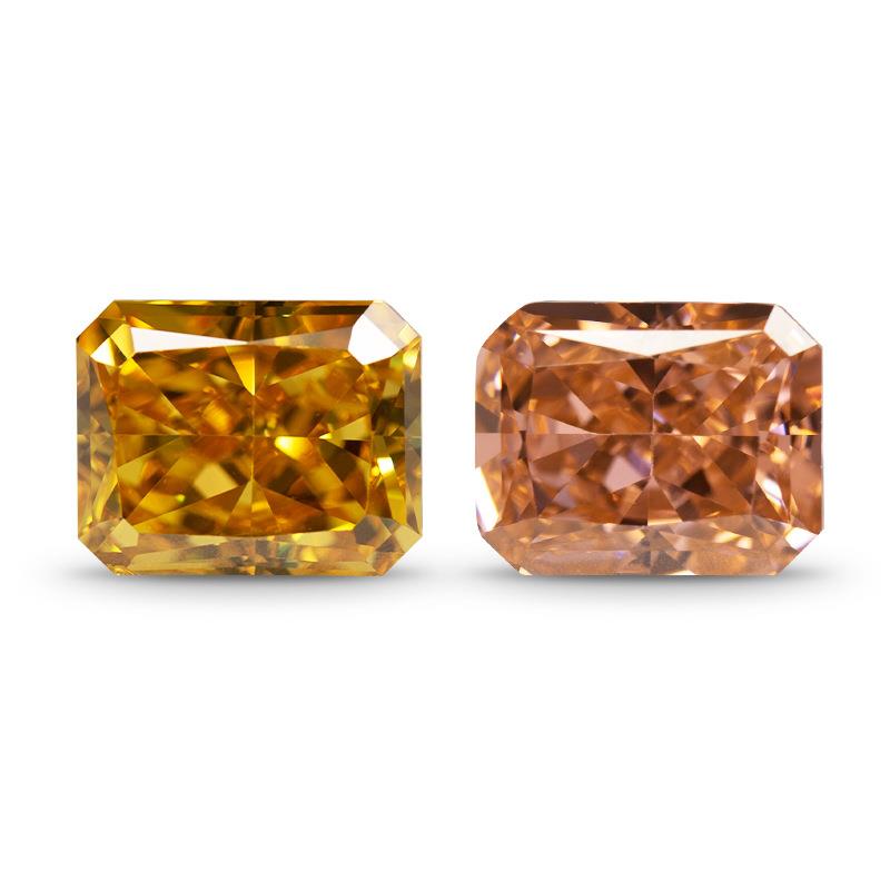 梧州宝石5A冰花杂形6x8mm-8x10mm彩色裸石原厂锆石混装组合